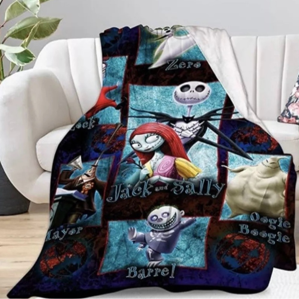 Nightmare Before Christmas Blanket Throw